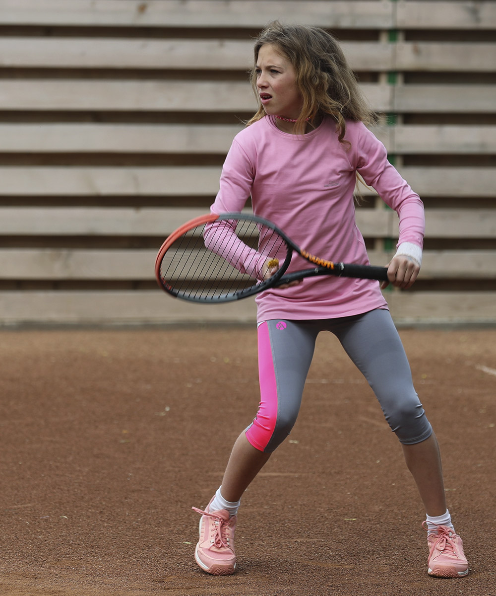 Girls Tennis Cropped Leggings Celine