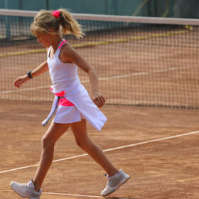 white girls tennis dress celine zoe alexander