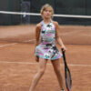 floral grey girls tennis dress zoe alexander