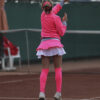 celine pink fleece girls tennis top zoe alexander
