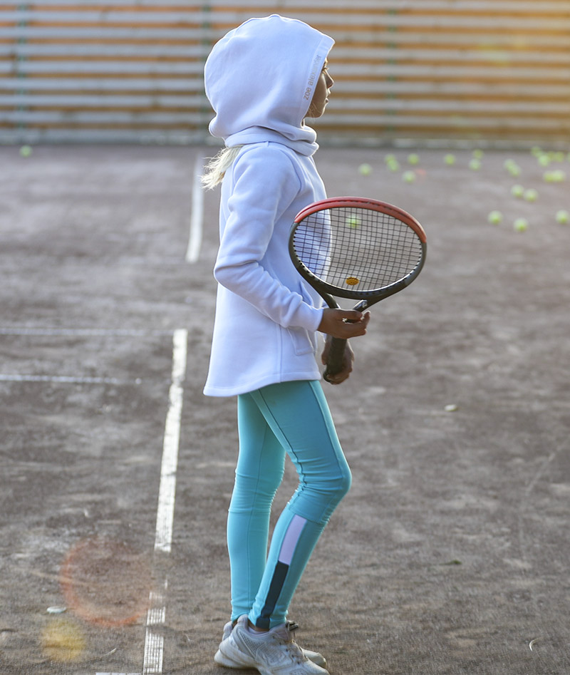 zara girls tennis long fleece lined winter leggings by zoe alexander