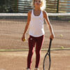 virginia girls tennis long fleece winter leggings by zoe alexander