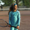 girls tennis long sleeve fleece top zara by zoe alexander