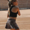 girls tennis skirt with ball shorts lynx animal print zoe alexander