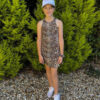 lynx animal print girls golf dress by zoe alexander with ball pocket