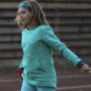 girls polar fleece tennis training top winter wear by zoe alexander