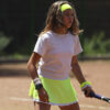 neon girls tennis skirt with mesh zoe alexander