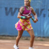 honey print pink girls tennis skirt zoe alexander