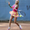 honey print pink girls tennis skirt zoe alexander