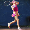 honey print pink girls tennis skirt zoe alexander
