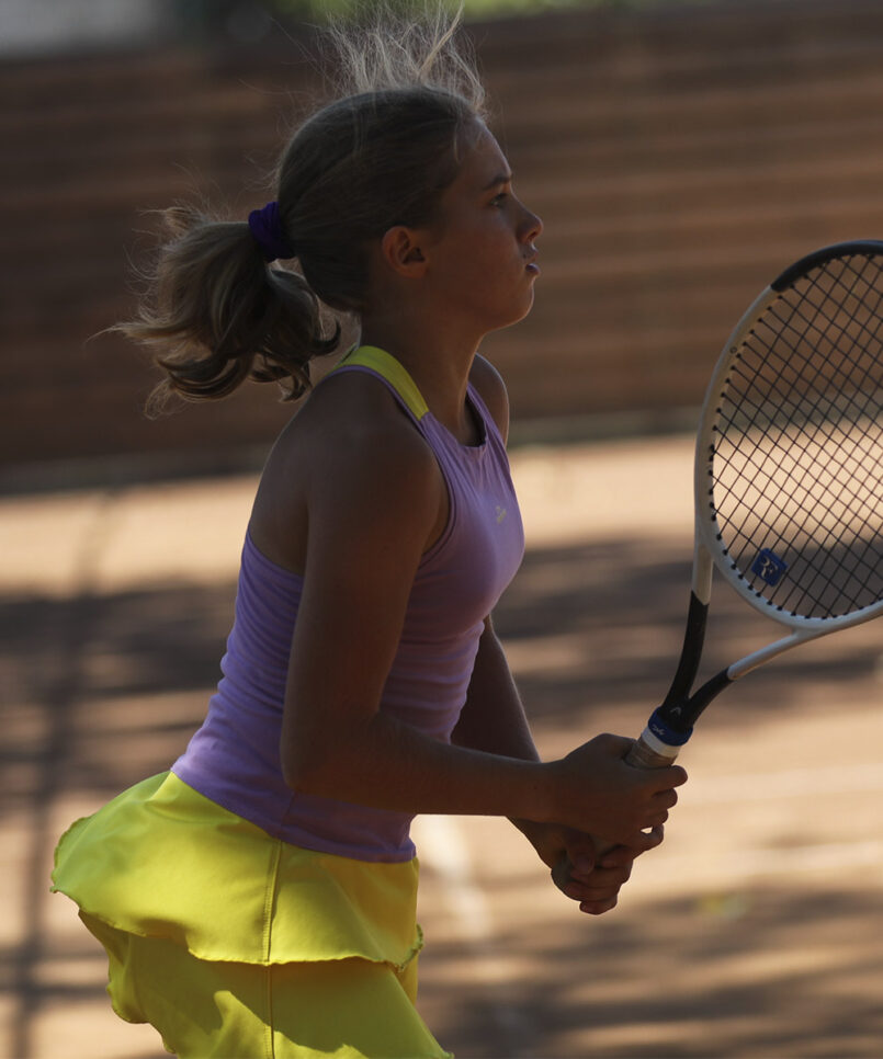 girls tennis dress sorana in lavender and yellow by zoe alexander