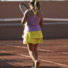girls tennis dress sorana in lavender and yellow by zoe alexander