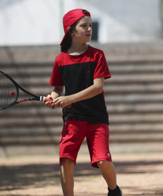 red black roger boys tennis outfit zoe alexander uk