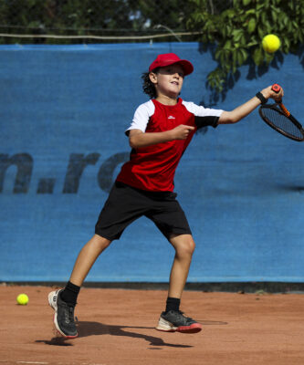 tomas boys tennis outfit red white black