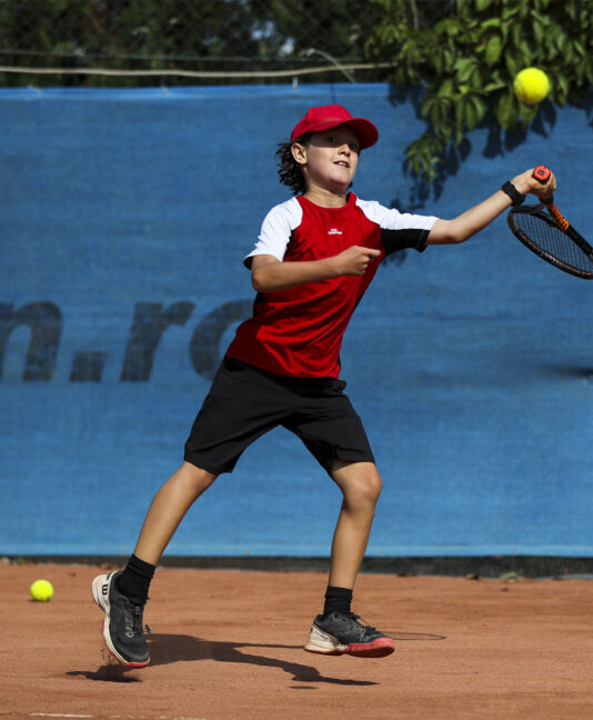 tomas boys tennis outfit red white black