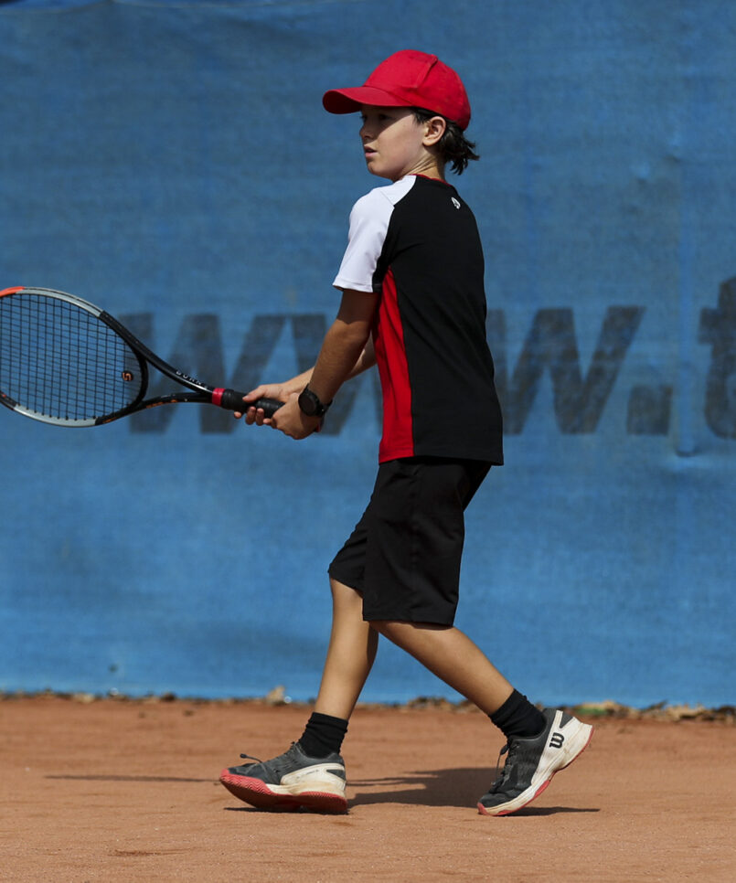 tomas boys tennis outfit red black white zoe alexander uk
