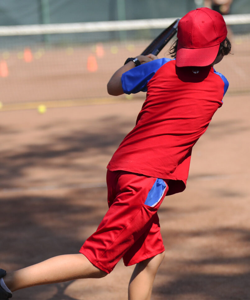ugo red blue boys tennis outfit zoe alexander