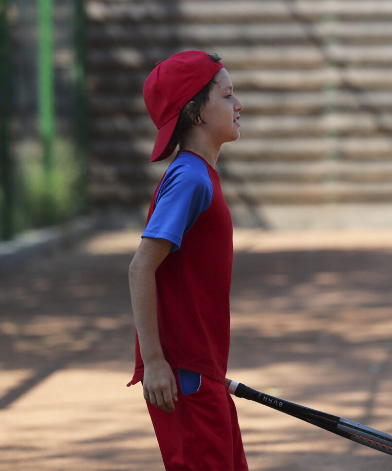 ugo red blue boys tennis outfit zoe alexander