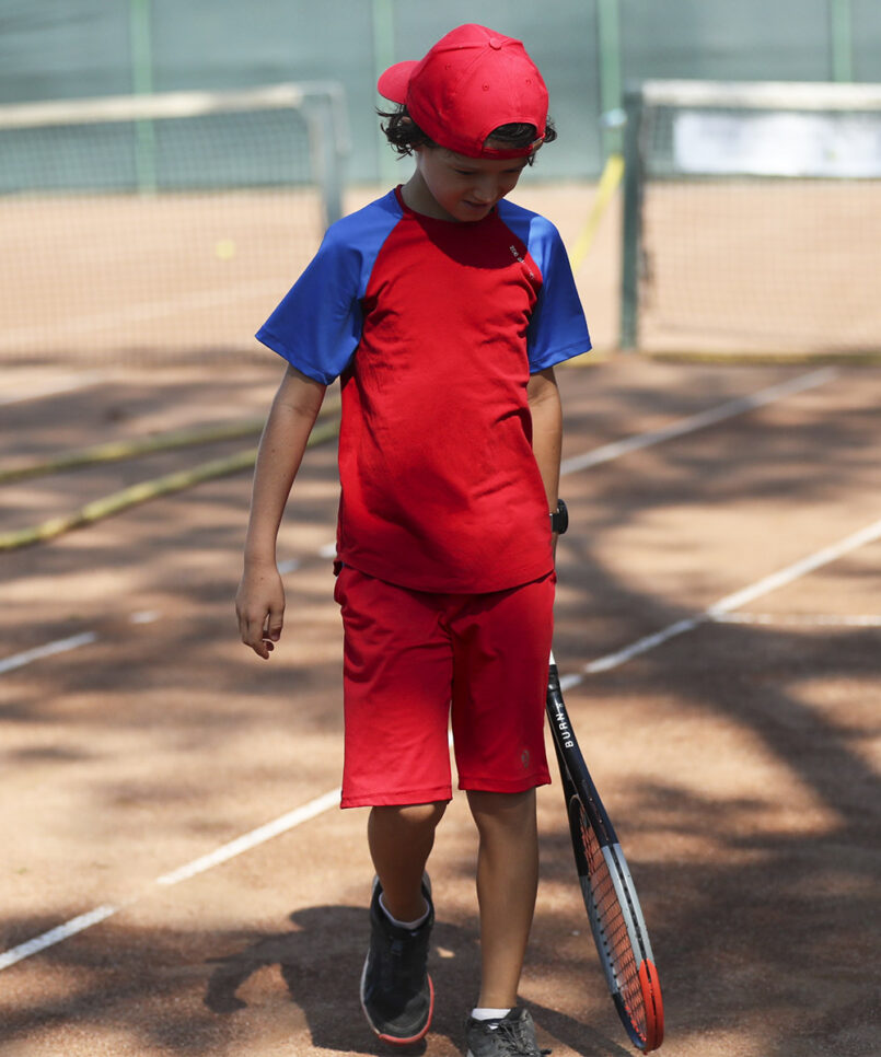ugo red blue boys tennis outfit zoe alexander