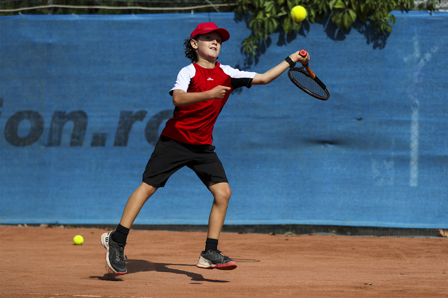tomas boys tennis outfit red black white zoe alexander uk