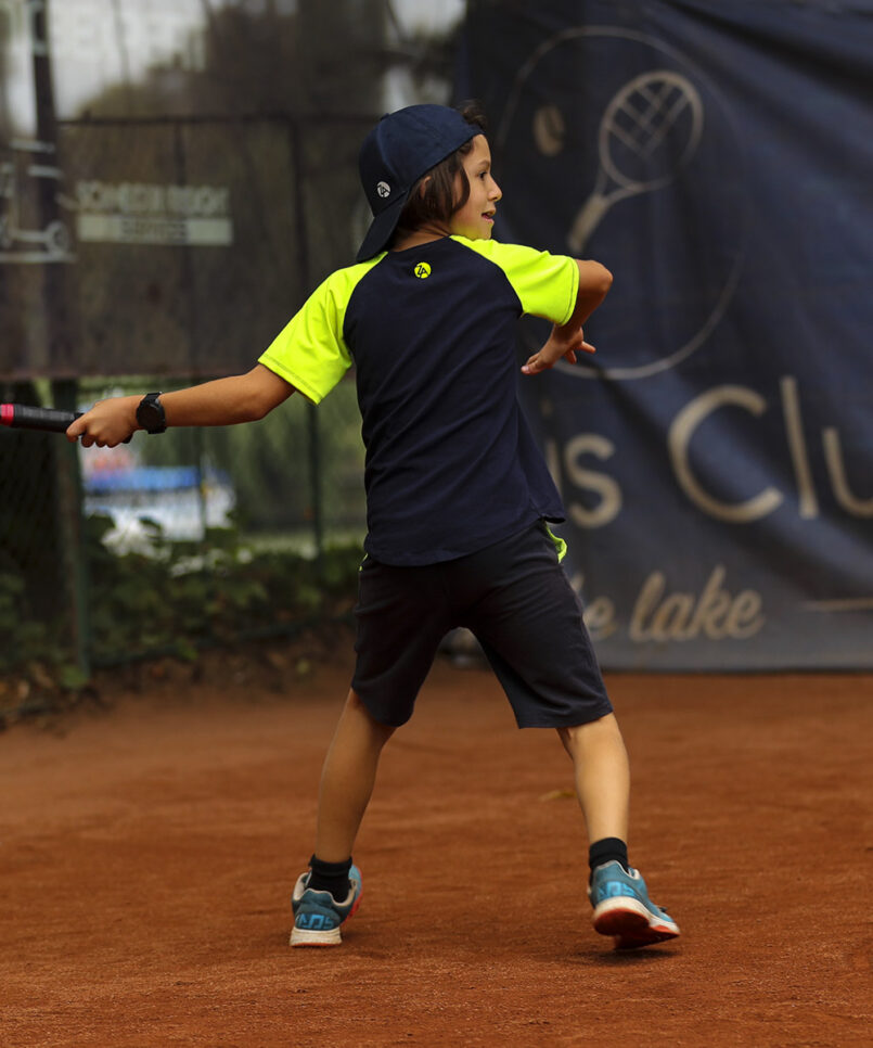 boys tennis outfit leon navy and neon yellow by zoe alexander